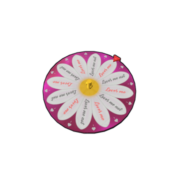 Loves me Loves me Not Spinning Wheel