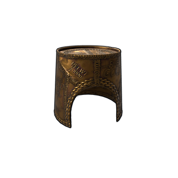 Gold Chains Bucket Helmet
