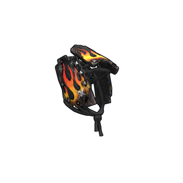 Flame Anarchy Wood Armor Helmet