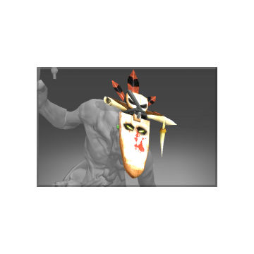 Inscribed Horn Mask