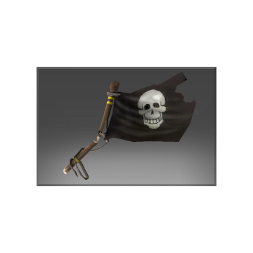 Inscribed Pirate Slayer's Black Flag