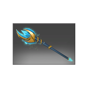 Inscribed Aethereal Crescent Wand