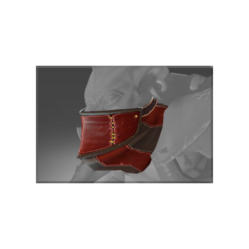 Inscribed Mask of the Crimson Cut-throat