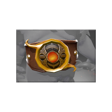 Inscribed Lucky Belly Belt