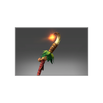 Inscribed Staff of the Emerald Insurgence