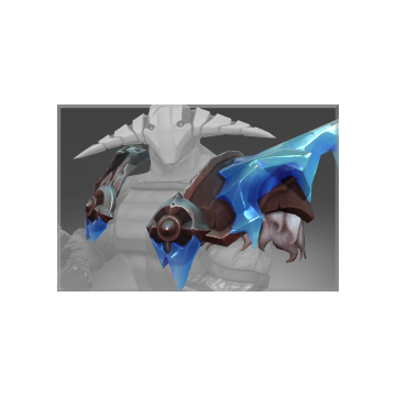Inscribed Pauldrons of the Guardian of the Sapphire Flame