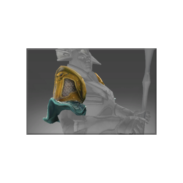 Inscribed Desert Gale Shoulder Plate