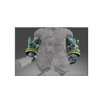 Inscribed Vanquishing Demons Geomagnetic Arm Guard