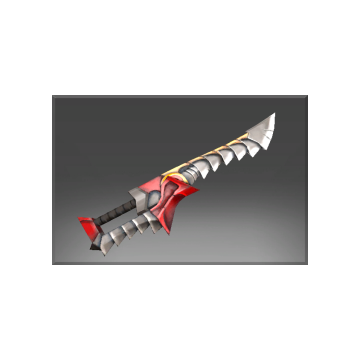 Inscribed Crimson Wyvern Sword