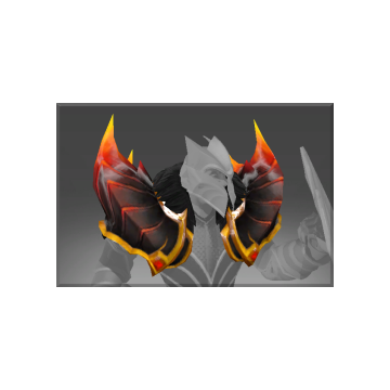 Inscribed Pauldrons of the Fire Dragon