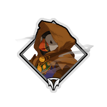 Glitter Crownfall Sticker - Clortho the Strange