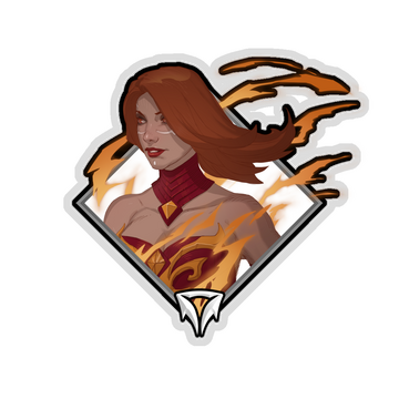 Glitter Crownfall Sticker - Lina