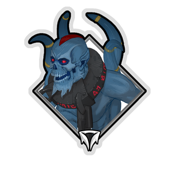 Gold Crownfall Sticker - Lich