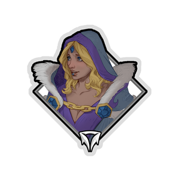Glitter Crownfall Sticker - Crystal Maiden