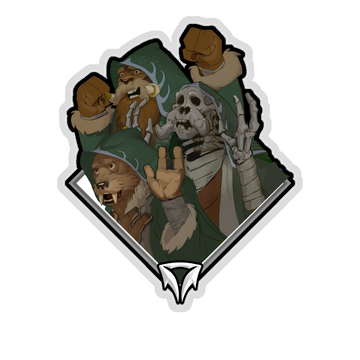 Glitter Crownfall Sticker - The Sunken Monks