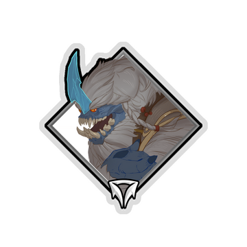 Glitter Crownfall Sticker - Abominable Snow Vendor