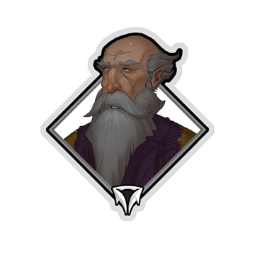 Glitter Crownfall Sticker - Thrael