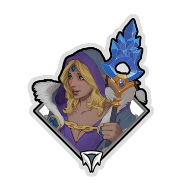 Glitter Crownfall Sticker - Crystal Maiden (Staff)