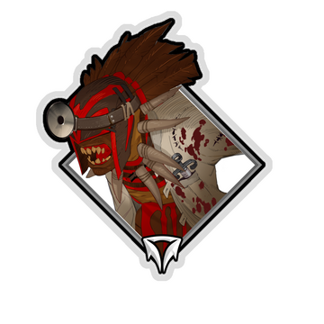 Glitter Crownfall Sticker - Bloodseeker