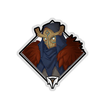 Gold Crownfall Sticker - Serina