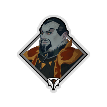 Holo Crownfall Sticker - Baron Porculescu