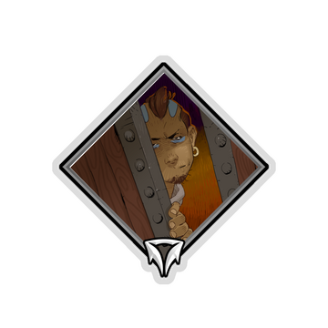 Glitter Crownfall Sticker - Blueheart Disciple