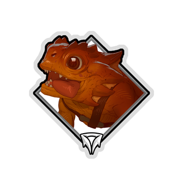 Glitter Crownfall Sticker - Mortimer