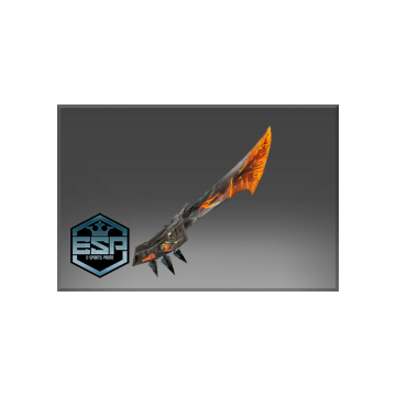 Inscribed Blade of Burning Turmoil