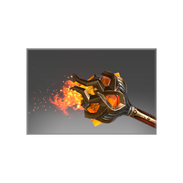 Inscribed Burning scepter of the Antipodeans
