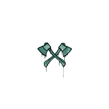 Sealed Graffiti | X-Axes (Frog Green)