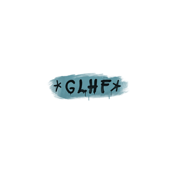 Sealed Graffiti | GLHF (Wire Blue)