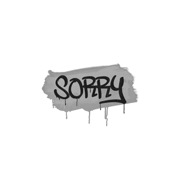 Sealed Graffiti | Sorry (Shark White)