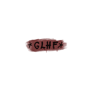 Sealed Graffiti | GLHF (Brick Red)