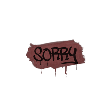 Sealed Graffiti | Sorry (Brick Red)