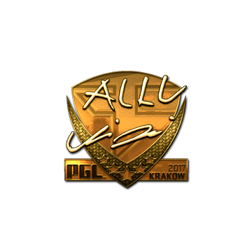 Sticker | allu (Gold) | Krakow 2017