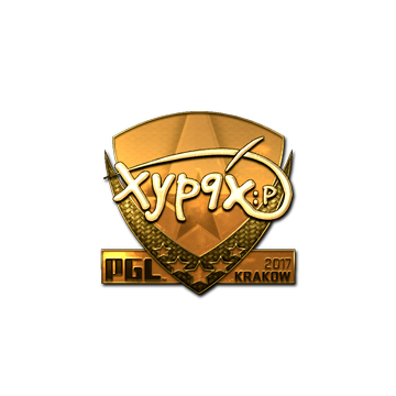 Sticker | Xyp9x (Gold) | Krakow 2017