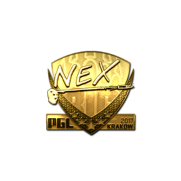 Sticker | nex (Gold) | Krakow 2017