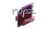 Sticker | ropz (Foil) | Boston 2018 Sticker — CS2 skin in the Foxy case on DuckSkins