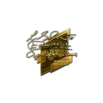 Sticker | Edward (Gold) | Boston 2018