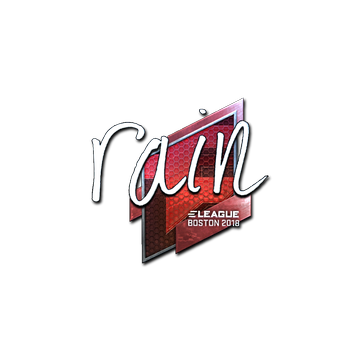 Sticker | rain (Foil) | Boston 2018