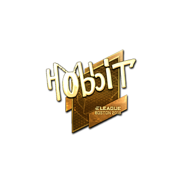 Sticker | Hobbit (Gold) | Boston 2018