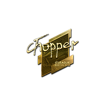 Sticker | chopper (Gold) | Boston 2018