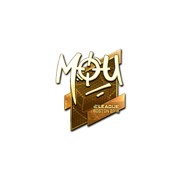 Sticker | mou (Gold) | Boston 2018