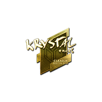 Sticker | kRYSTAL (Gold) | Boston 2018
