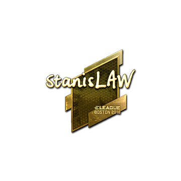 Sticker | stanislaw (Gold) | Boston 2018