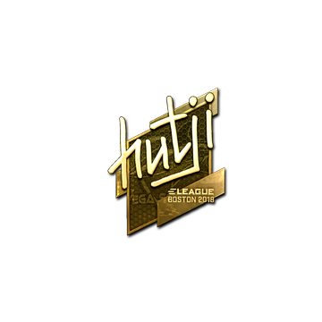 Sticker | hutji (Gold) | Boston 2018