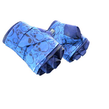 ★ Hand Wraps | Cobalt Skulls (Field-Tested)