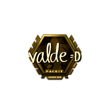 Sticker | v4lde (Gold) | London 2018