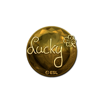 Sticker | Lucky (Gold) | Katowice 2019