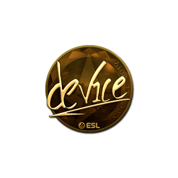 Sticker | device (Gold) | Katowice 2019